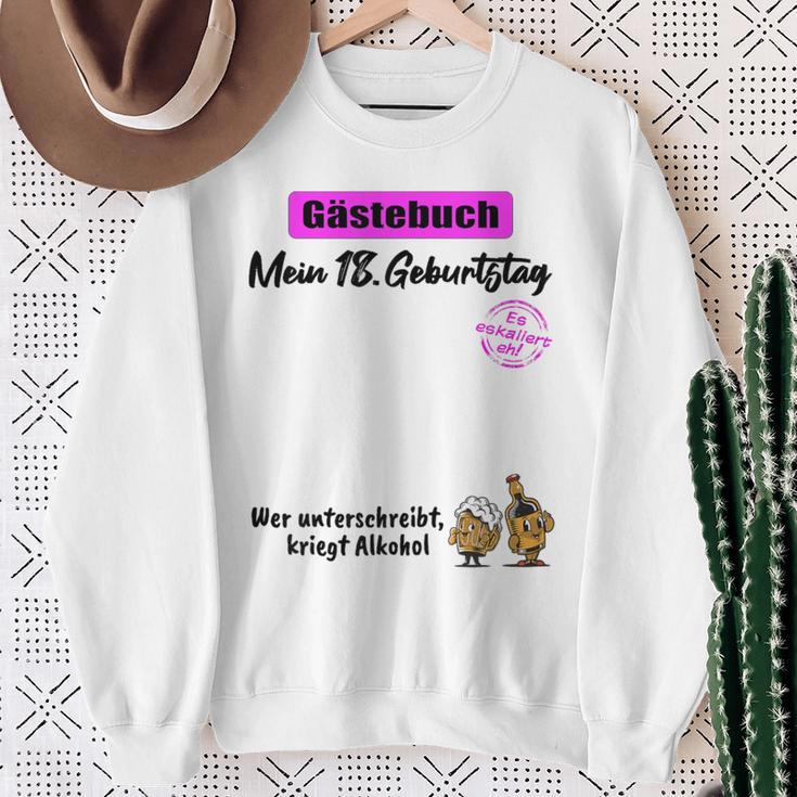 18th Birthday Guest Book 18 Years Girl Woman Sweatshirt Gifts for Old Women 18th Birthday Guest Book 18 Years Girl Woman Sweatshirt Gifts for Old Women