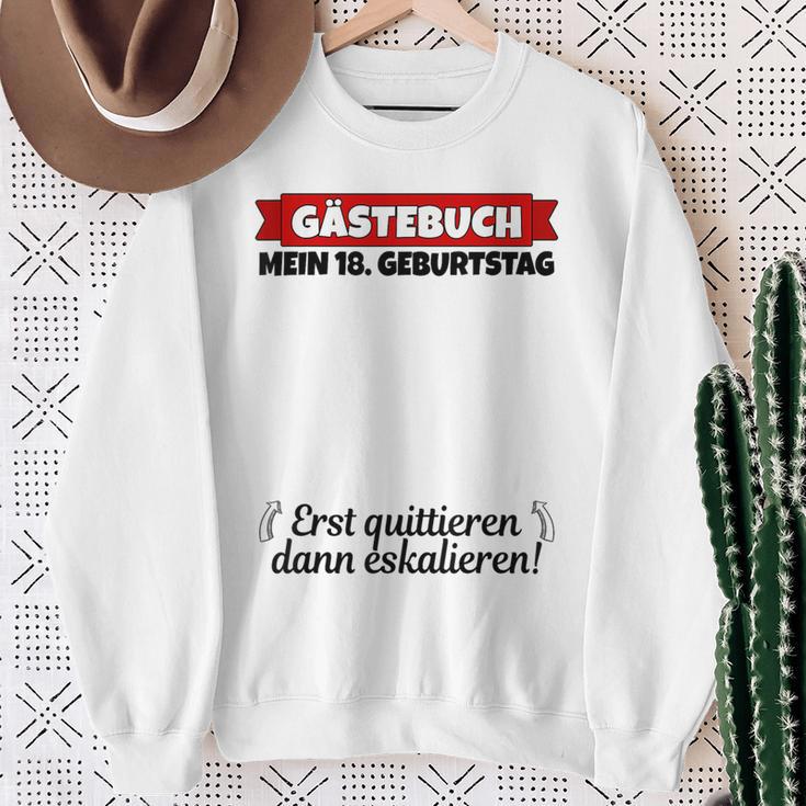 18th Birthday Guest Book Boy 18th Birthday Woman Sweatshirt Gifts for Old Women