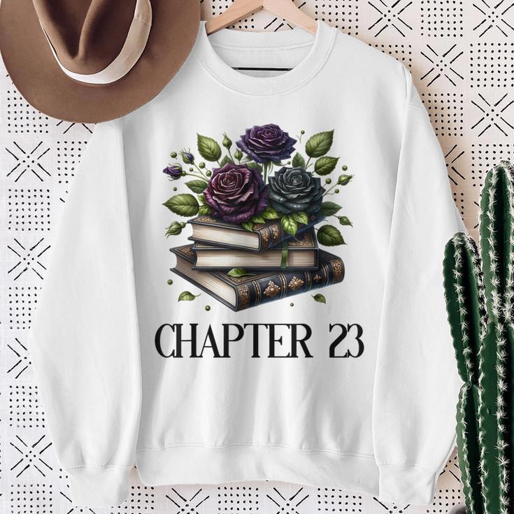 23rd Birthday Chapter 23 Bookish Spicy Book Dark Romance Sweatshirt Gifts for Old Women