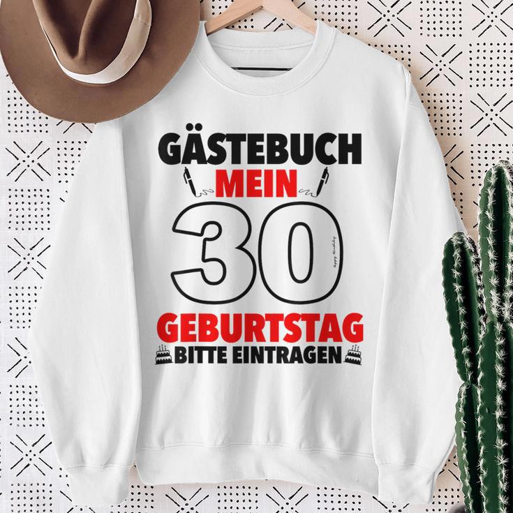 30th Birthday Party Guest List Guest Book 30th Birthday Sweatshirt Gifts for Old Women
