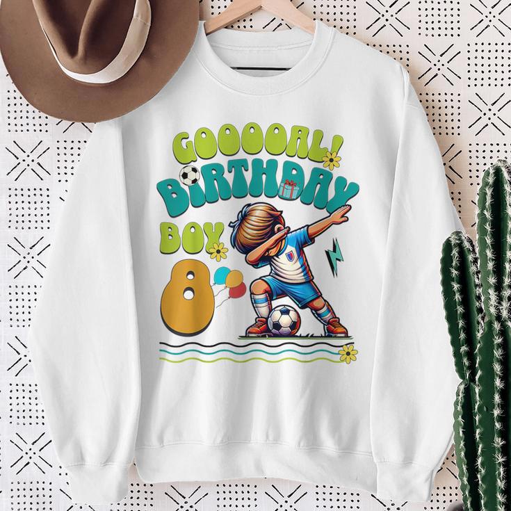 8歳の誕生日 男の子 8歳 サッカー フットボール選手 誕生日 スウェットシャツ 年配の女性への贈り物