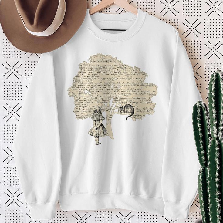 Alice In Wonderland Vintage BookShirt Premium Tri-Blend Sweatshirt Gifts for Old Women