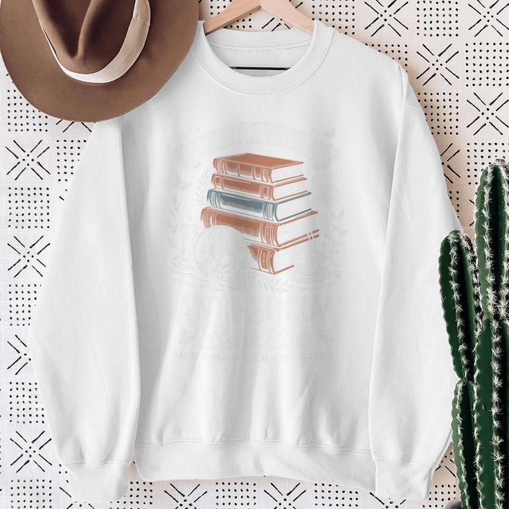 Anti-Social Book Club Reader Books & Coffee Dark Academia Premium Tri-Blend Sweatshirt Gifts for Old Women