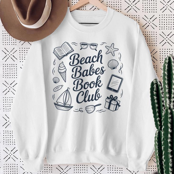 Beach Babes Book Club Sweatshirt Gifts for Old Women