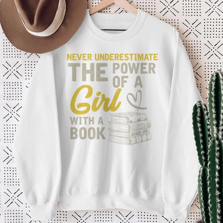 Bibliothekar Women's Bookworm Books Reading Girls Sweatshirt Gifts for Old Women