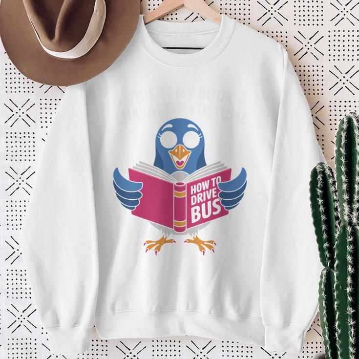 This Is My Book Character Costume Cute Pigeon Kids Reading Sweatshirt Gifts for Old Women This Is My Book Character Costume Cute Pigeon Kids Reading Sweatshirt Gifts for Old Women