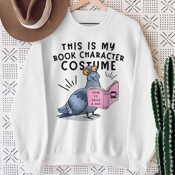This Is My Book Character Costume Pigeon Kids Reading Sweatshirt Gifts for Old Women This Is My Book Character Costume Pigeon Kids Reading Sweatshirt Gifts for Old Women