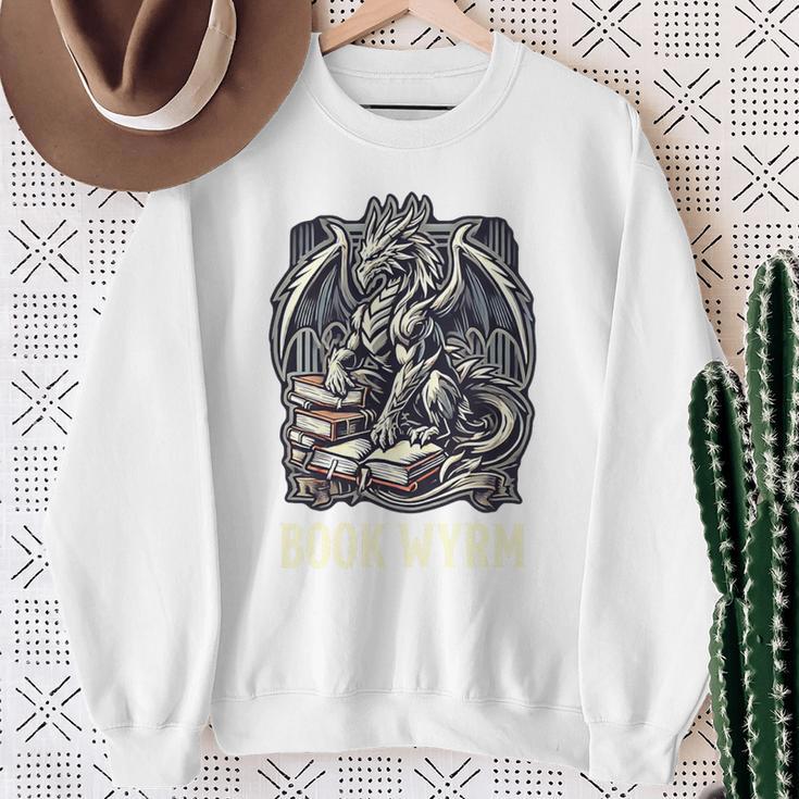 Book Lover I'm a Bookwyrm Not A Bookworm Fantasy Library Fan Premium Tri-Blend Sweatshirt Gifts for Old Women Book Lover I'm a Bookwyrm Not A Bookworm Fantasy Library Fan Premium Tri-Blend Sweatshirt Gifts for Old Women