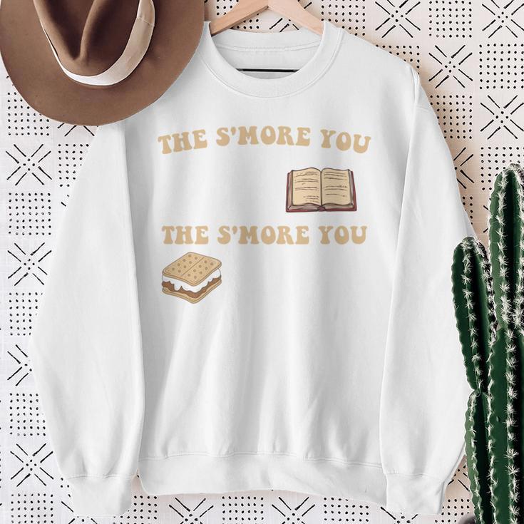 Book Lover The S'More You Read The S'More You Know Funny Sweatshirt Gifts for Old Women