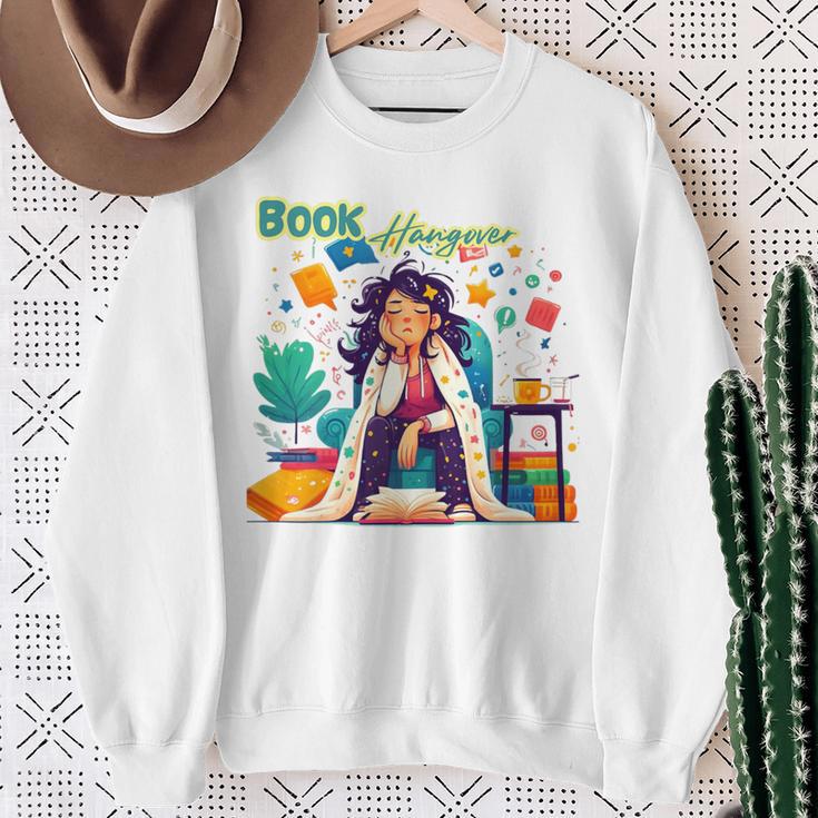 Book Lover Woman Woman Book Hangover Sweatshirt Gifts for Old Women