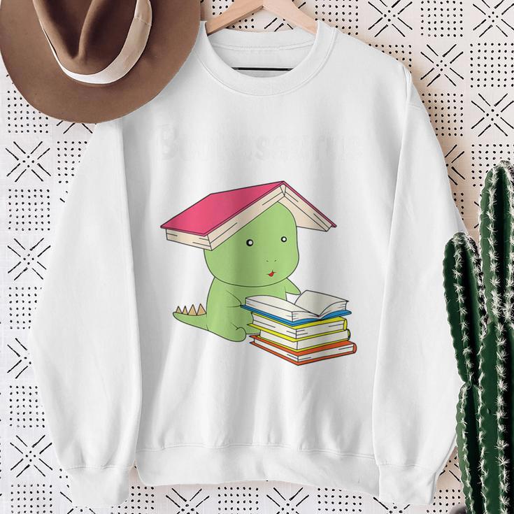 Bookasaurus T-Rex Reading Dinosaur Book PunShirt Sweatshirt Gifts for Old Women Bookasaurus T-Rex Reading Dinosaur Book PunShirt Sweatshirt Gifts for Old Women