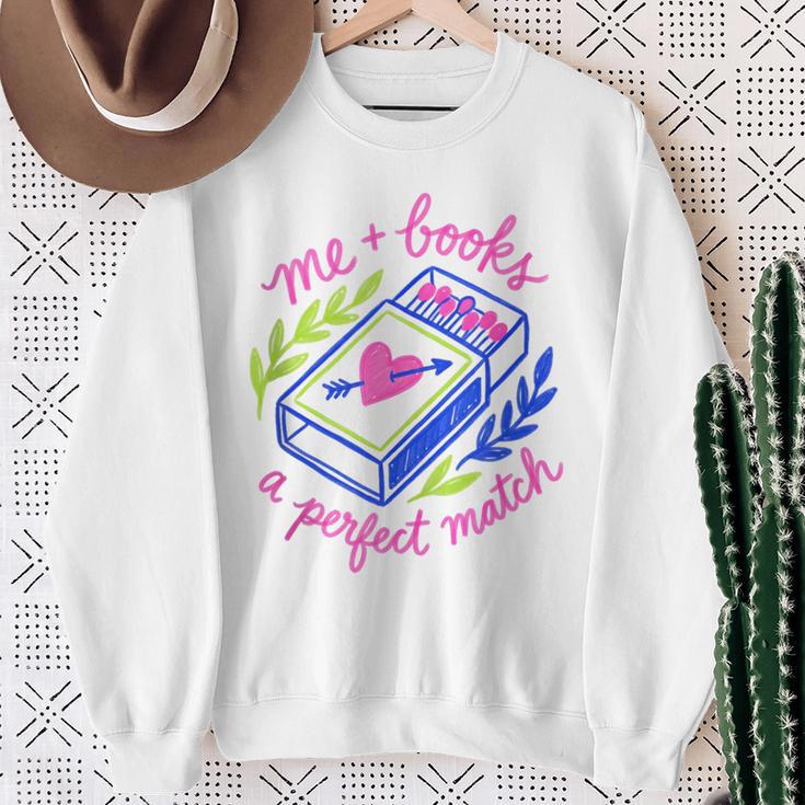 Bookish Girly Me And Books Perfect Love Match Book Reading Sweatshirt Gifts for Old Women Bookish Girly Me And Books Perfect Love Match Book Reading Sweatshirt Gifts for Old Women
