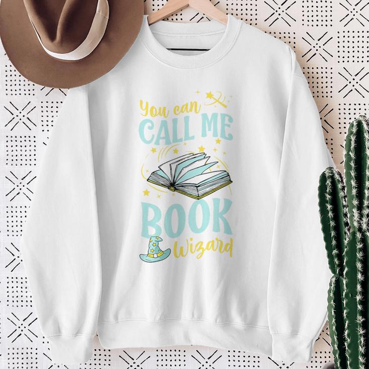 You Can Call Me Book Wizard Librarian Premium Tri-Blend Sweatshirt Gifts for Old Women