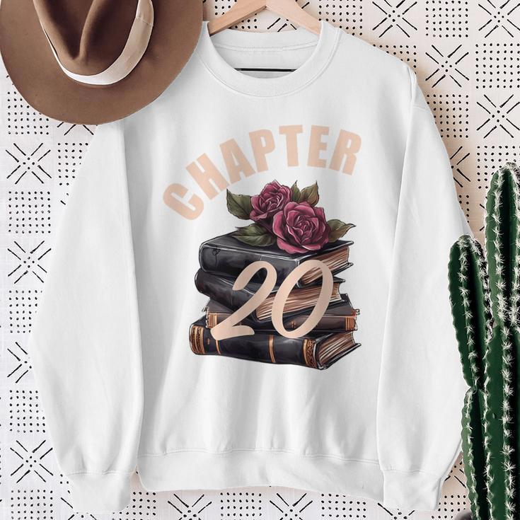 Chapter 20 20th Birthday Women Book Lovers Its My Birthday Premium Tri-Blend Sweatshirt Gifts for Old Women