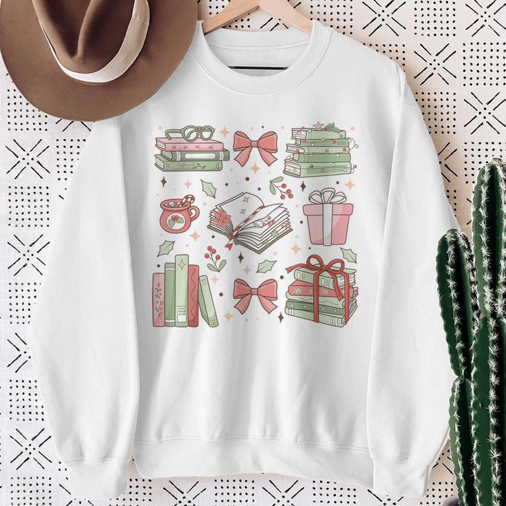 Christmas Book Lover Reading Reader Men Women Kids Xmas Sweatshirt Gifts for Old Women