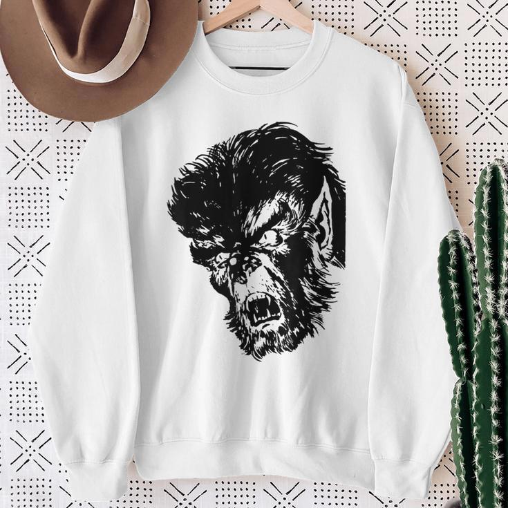 Classic Monster Horror Comic Book Horror Movie Werewolf Sweatshirt Gifts for Old Women Classic Monster Horror Comic Book Horror Movie Werewolf Sweatshirt Gifts for Old Women