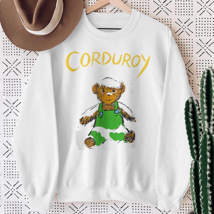 Corduroy Teddy Bear In The Snow Christmas Children's Book Sweatshirt Gifts for Old Women Corduroy Teddy Bear In The Snow Christmas Children's Book Sweatshirt Gifts for Old Women