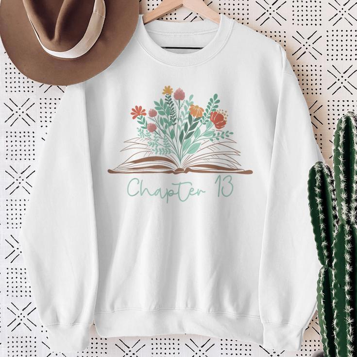Cute 13th Birthday Chapter 13 Official Teenager Book Lover Sweatshirt Gifts for Old Women