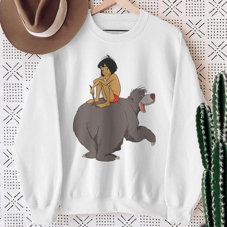Disney The Jungle Book Mowgli And Baloo Chillin Sweatshirt Gifts for Old Women