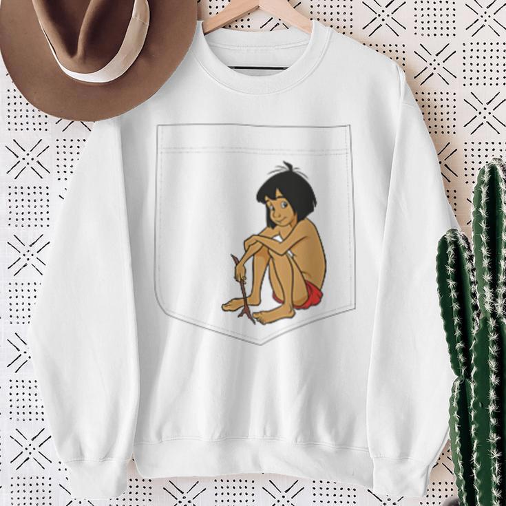 Disney The Jungle Book Mowgli Pocket Sweatshirt Gifts for Old Women