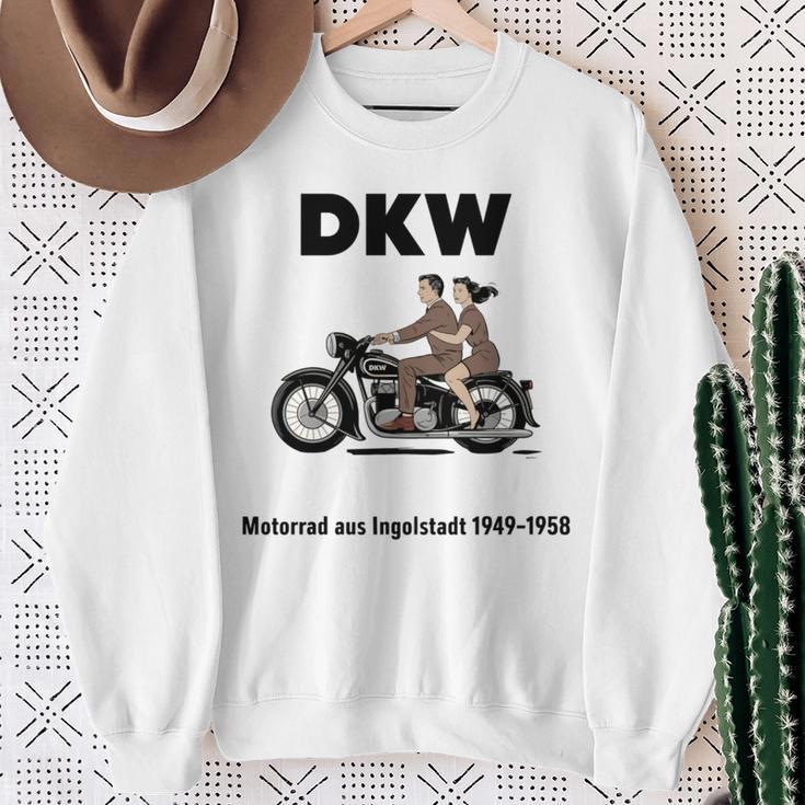 Dkw バイク 1930年代デザイン ビンテージバイク 長袖tシャツ スウェットシャツ 年配の女性への贈り物