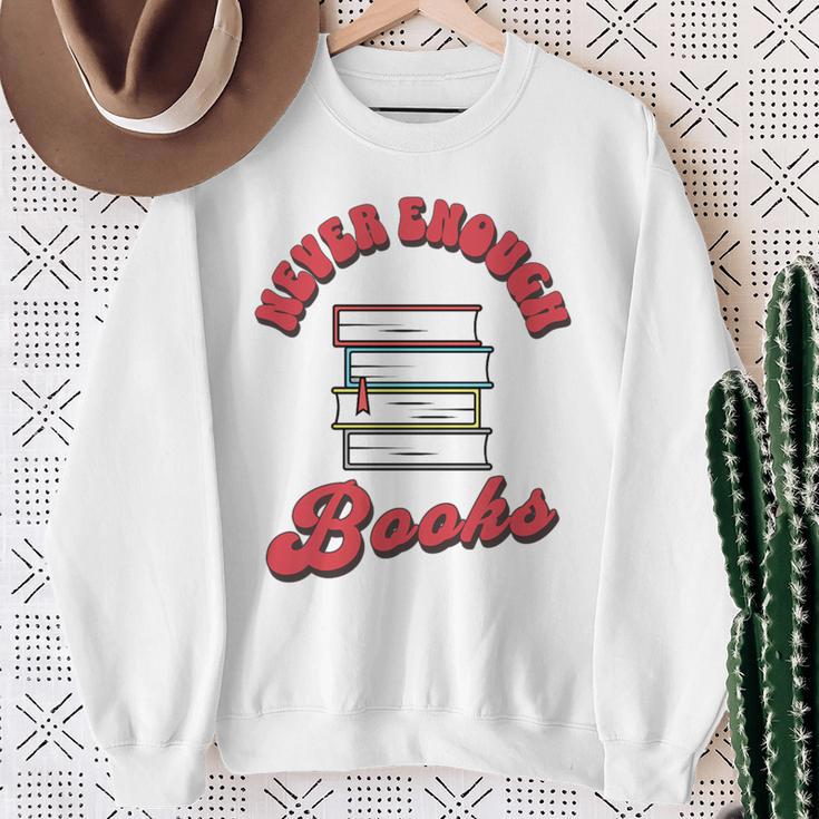 Never Enough Books Book Lover Librarian Teacher Premium Tri-Blend Sweatshirt Gifts for Old Women Never Enough Books Book Lover Librarian Teacher Premium Tri-Blend Sweatshirt Gifts for Old Women