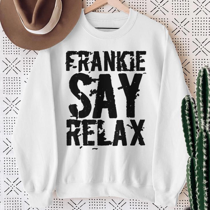 Frankieay Relax 太字フォントシャツ スウェットシャツ 年配の女性への贈り物