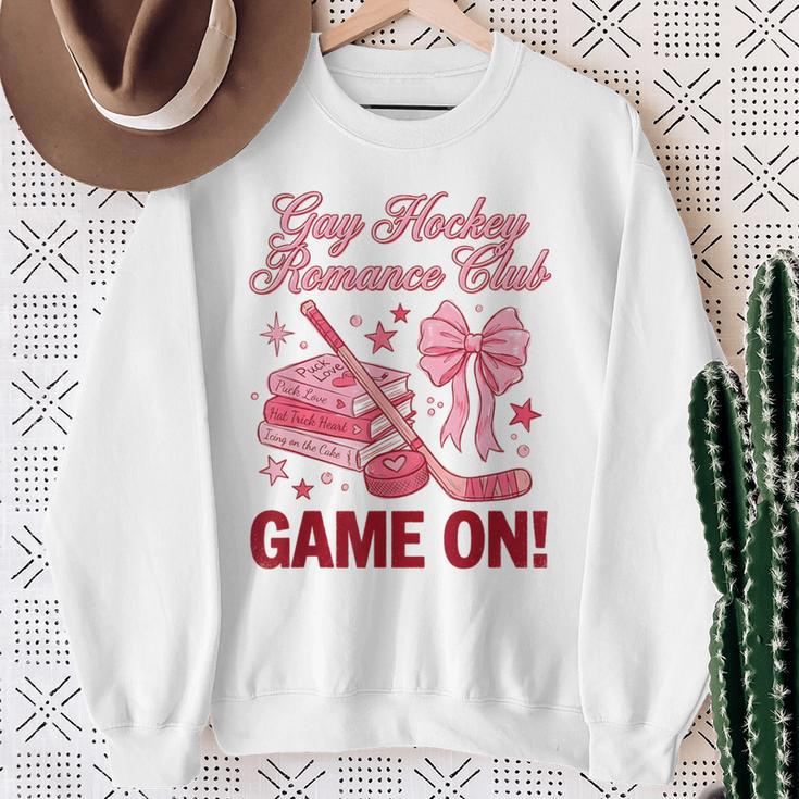 Gay Hockey Romance Club Bookish Smutty Spicy Book Lover Sweatshirt Gifts for Old Women Gay Hockey Romance Club Bookish Smutty Spicy Book Lover Sweatshirt Gifts for Old Women