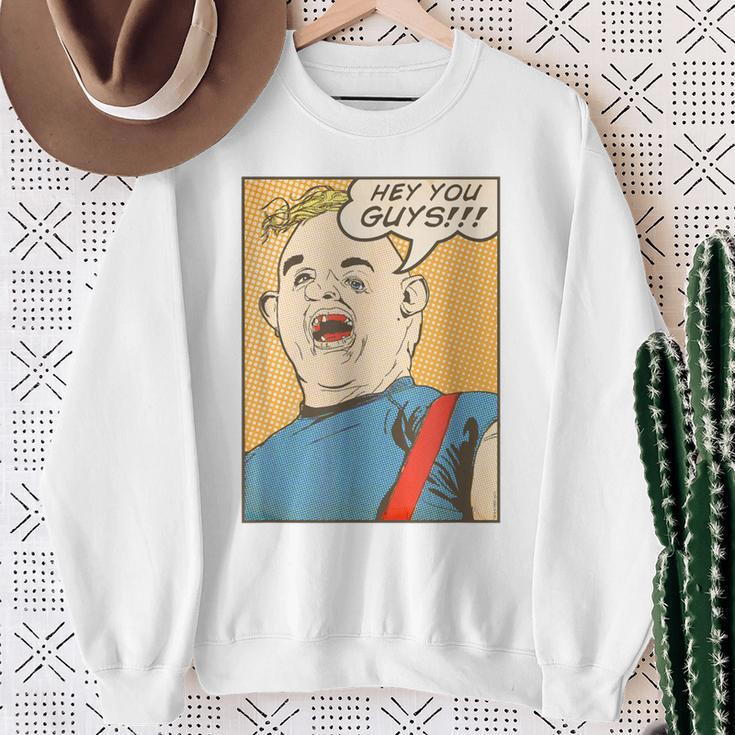 The Goonies Sloth Pop Art Comic Book Illustration 80's Movie Sweatshirt Gifts for Old Women The Goonies Sloth Pop Art Comic Book Illustration 80's Movie Sweatshirt Gifts for Old Women