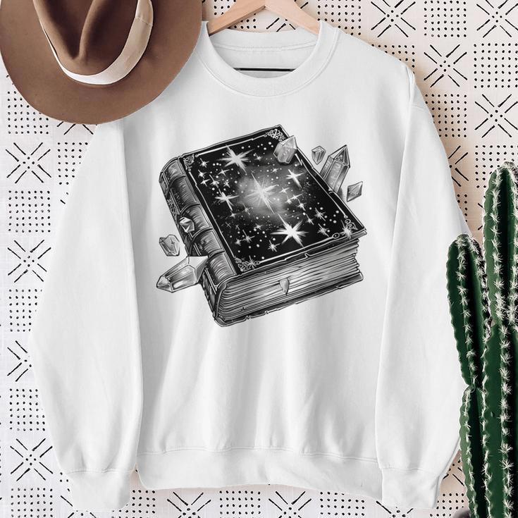 Goth Mystical Gothic Book Sweatshirt Gifts for Old Women Goth Mystical Gothic Book Sweatshirt Gifts for Old Women
