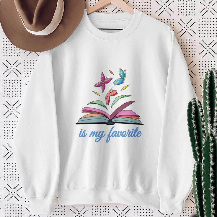 My Granddaughter Is My Favorite Author For Book Lovers Sweatshirt Gifts for Old Women
