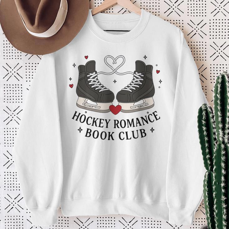 Hockey Romance Book Club Sweatshirt Gifts for Old Women