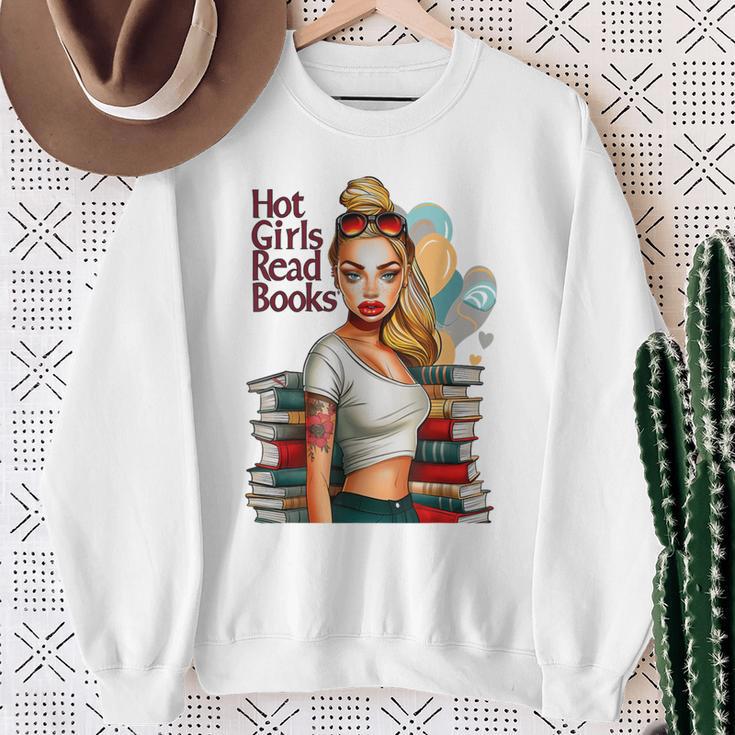 Hot Girls Read BooksSpicy Bookish Girl Dark Romance Reader Sweatshirt Gifts for Old Women Hot Girls Read BooksSpicy Bookish Girl Dark Romance Reader Sweatshirt Gifts for Old Women