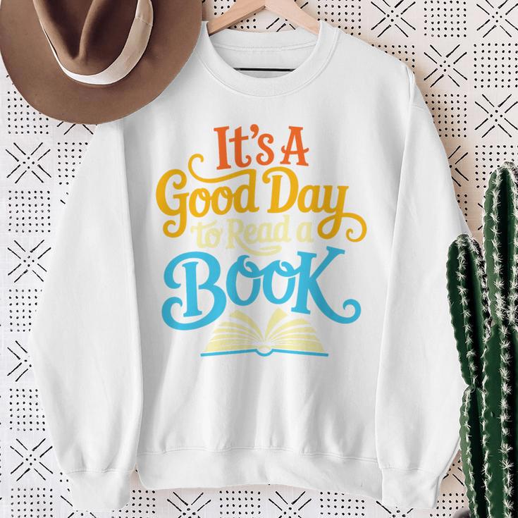 It's A Good Day To Read A Book Library Bookworm Premium Tri-Blend Sweatshirt Gifts for Old Women It's A Good Day To Read A Book Library Bookworm Premium Tri-Blend Sweatshirt Gifts for Old Women