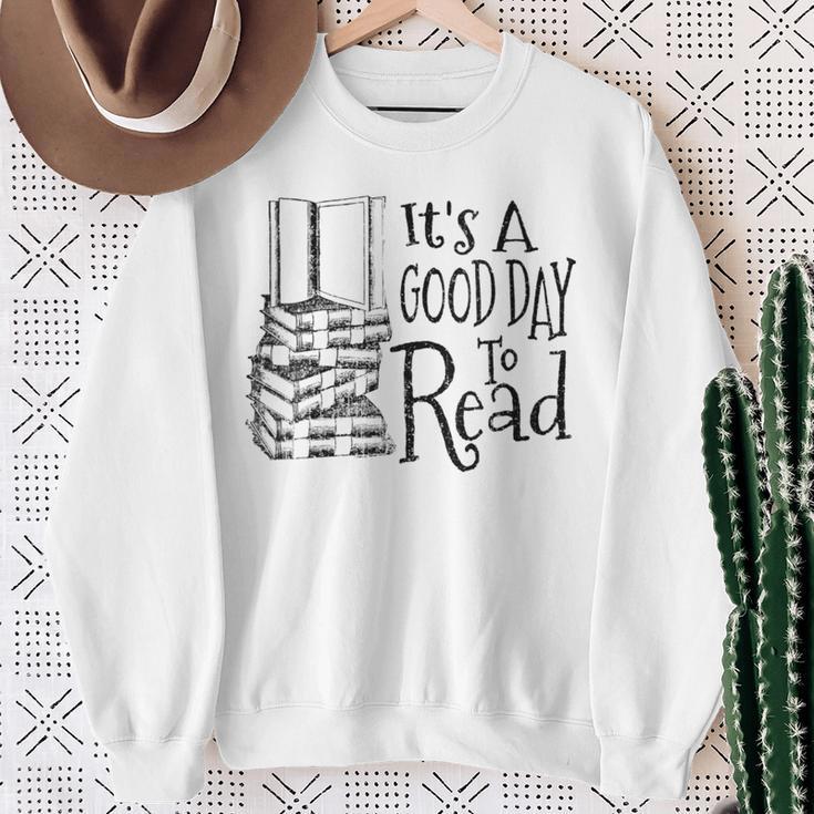 It's A Good Day To Read Shirt Book Lovers Reading Club Sweatshirt Gifts for Old Women It's A Good Day To Read Shirt Book Lovers Reading Club Sweatshirt Gifts for Old Women