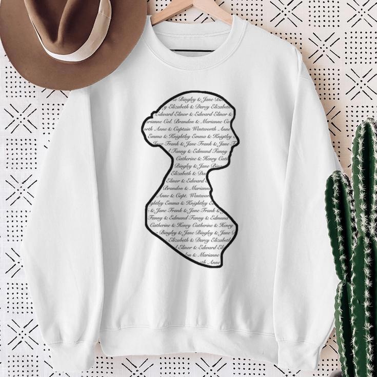 Jane Austen Vintage Quote Literary Book Club Fans Sweatshirt Gifts for Old Women Jane Austen Vintage Quote Literary Book Club Fans Sweatshirt Gifts for Old Women
