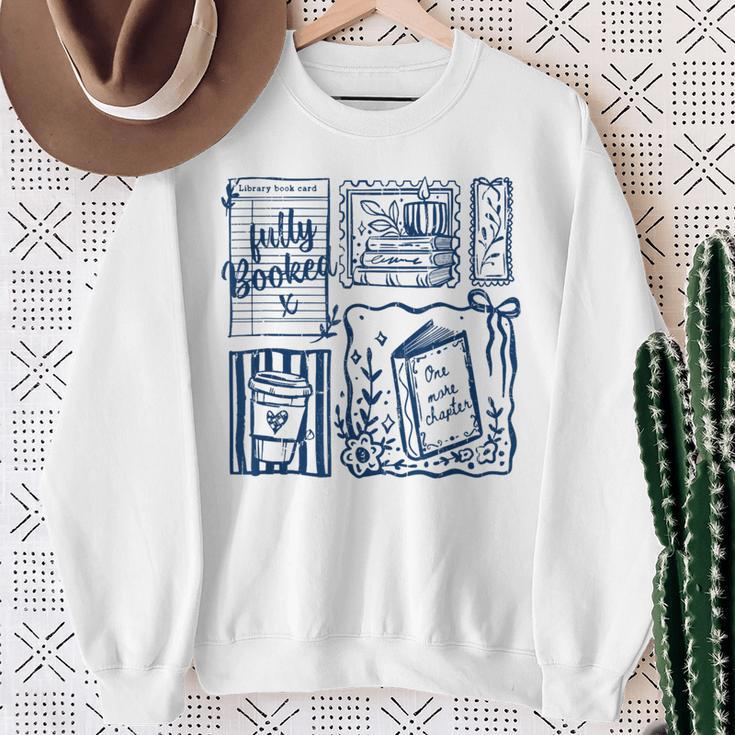 Just One More Chapter Books And Coffee Sweatshirt Gifts for Old Women