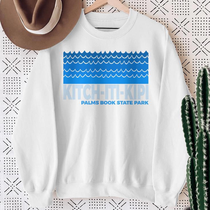 Kitch-Iti-Kipi MI Kitch-Iti-Kipi Palms Book Park Michigan Premium Tri-Blend Sweatshirt Gifts for Old Women