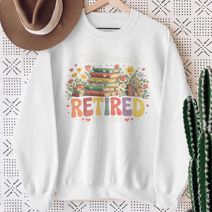 This Librarian Is Retired 2026 Book Lover Retirement Reading Premium Tri-Blend Sweatshirt Gifts for Old Women This Librarian Is Retired 2026 Book Lover Retirement Reading Premium Tri-Blend Sweatshirt Gifts for Old Women