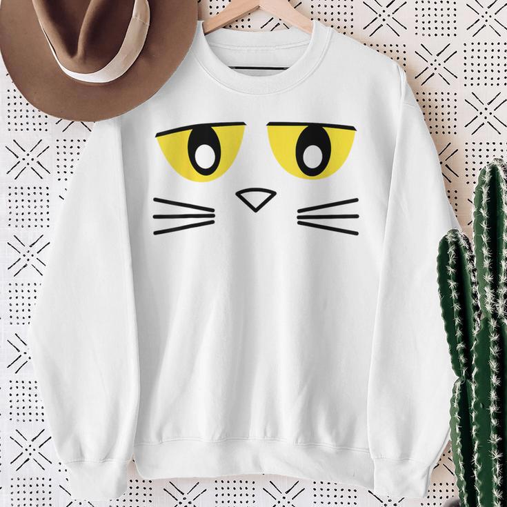 Library Teacher Reading Day Book Character Costume Blue Cat Sweatshirt Gifts for Old Women Library Teacher Reading Day Book Character Costume Blue Cat Sweatshirt Gifts for Old Women
