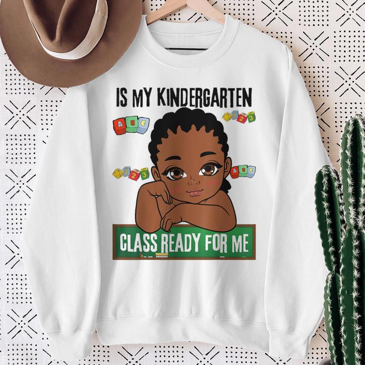 Lil Mr Kindergarten Prince Boys Melanin Boy Read Books Sweatshirt Gifts for Old Women