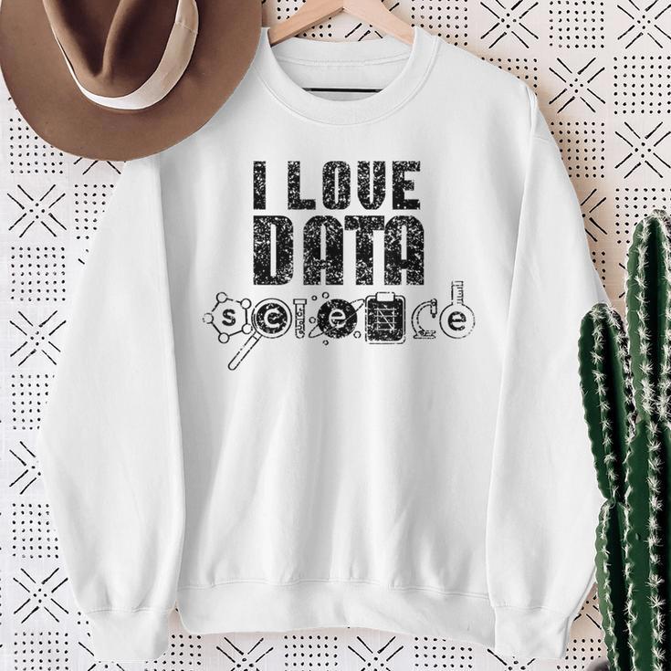 I Love Datacience Analytics アナリストサイエンティスト スウェットシャツ 年配の女性への贈り物