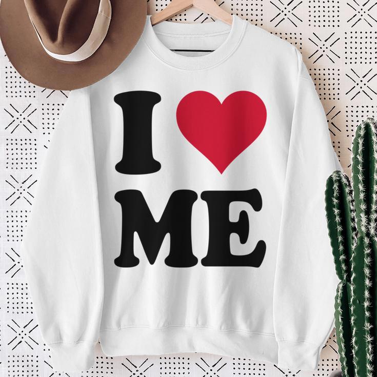 I Love Me 長袖tシャツ スウェットシャツ 年配の女性への贈り物