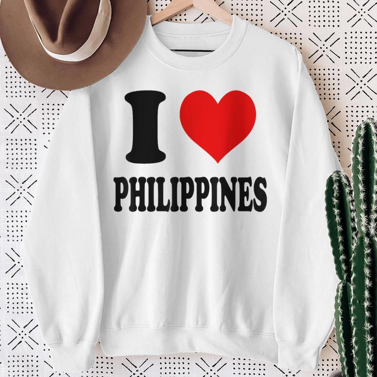 I Love Philippines フィリピン スウェットシャツ 年配の女性への贈り物