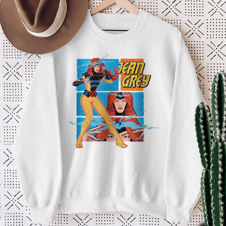 Marvel X-Men '97 Jean Grey Vintage Classic Comic Book Panels Sweatshirt Gifts for Old Women