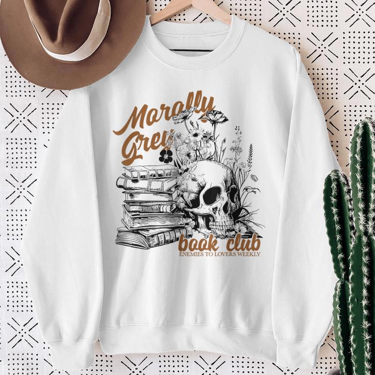 Morally Grey Book Club Morally Grey Is My Favorite Color Sweatshirt Gifts for Old Women Morally Grey Book Club Morally Grey Is My Favorite Color Sweatshirt Gifts for Old Women