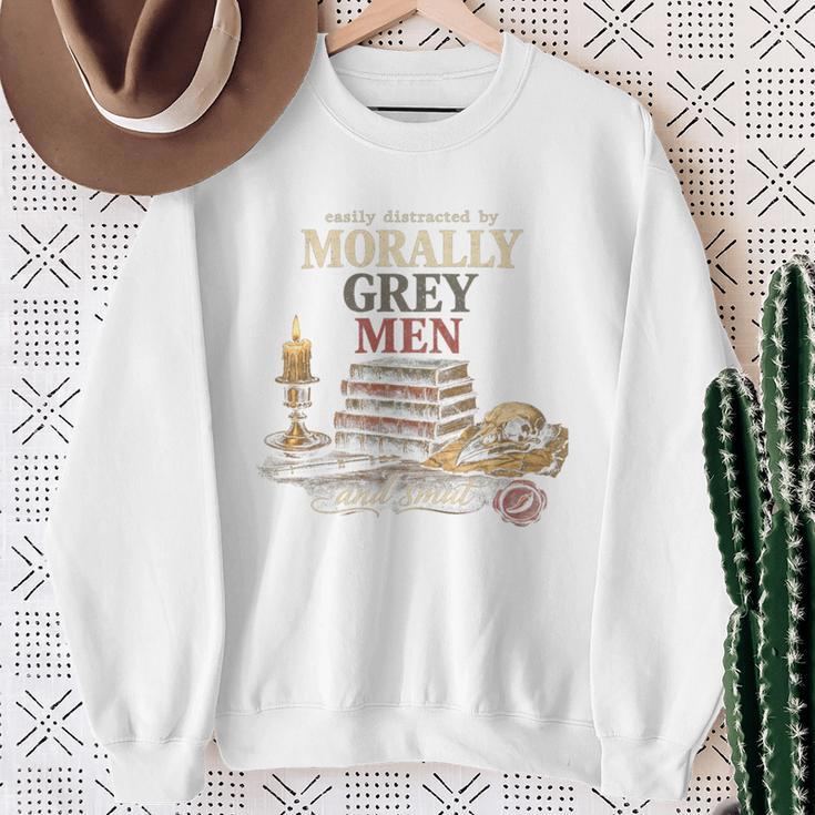 Morally Grey Men Reader Spicy Book Lover Sweatshirt Gifts for Old Women Morally Grey Men Reader Spicy Book Lover Sweatshirt Gifts for Old Women