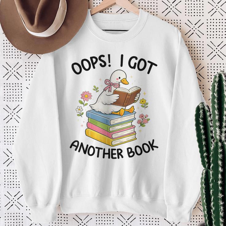 Oops I Got Another Book Goose Goose Reader Women Girls Sweatshirt Gifts for Old Women Oops I Got Another Book Goose Goose Reader Women Girls Sweatshirt Gifts for Old Women