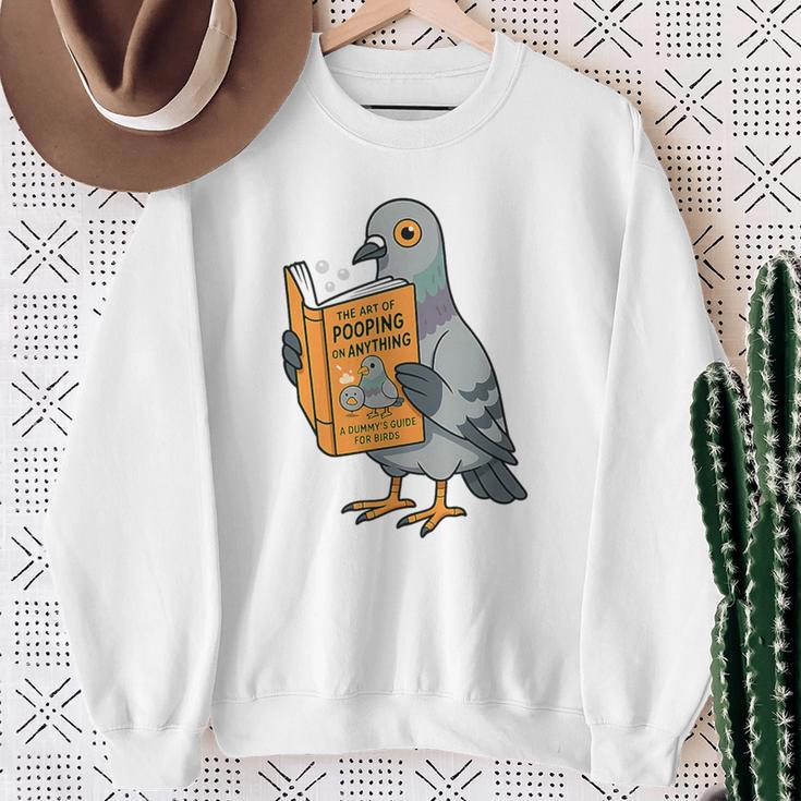 Pigeon Reading Book Bird Joke Humor Premium Tri-Blend Sweatshirt Gifts for Old Women Pigeon Reading Book Bird Joke Humor Premium Tri-Blend Sweatshirt Gifts for Old Women