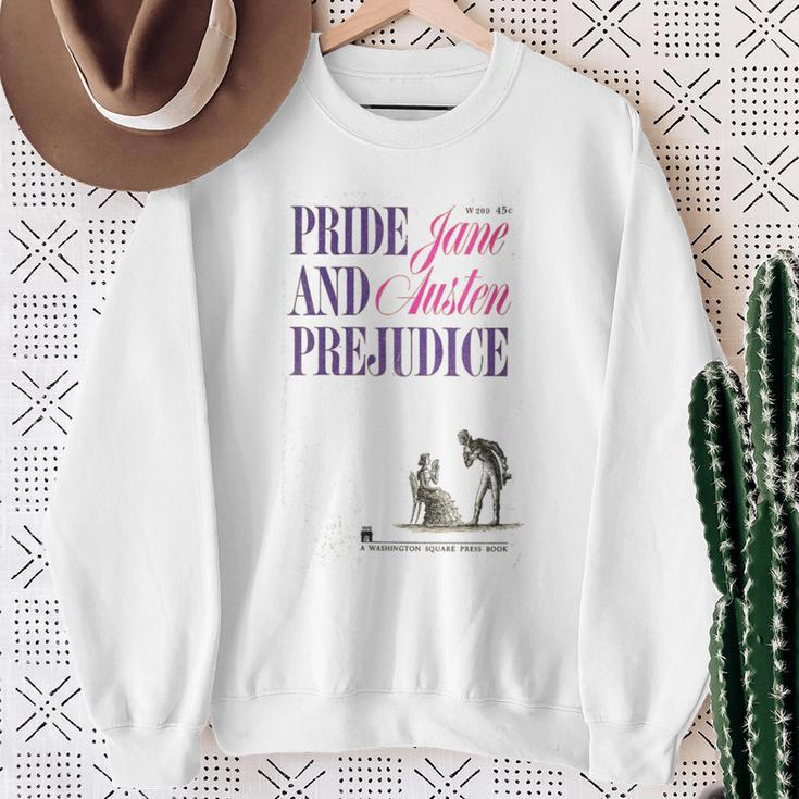 Pride And Prejudice Jane Austen Vintage Book Cover Sweatshirt Gifts for Old Women Pride And Prejudice Jane Austen Vintage Book Cover Sweatshirt Gifts for Old Women